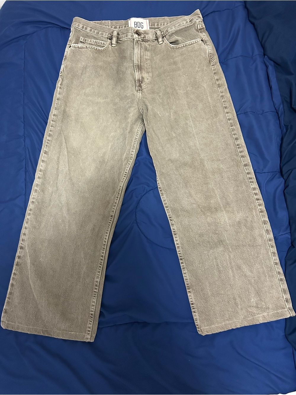 BDG Men's Wide-Leg Jeans - Washed Beige